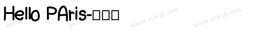 Hello PAris字体转换
